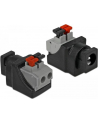 ADAPTER TERMINAL BLOCK (2PIN)(PUSH BUTTON)->DC 5.5 X 2.1MM(F) DELOCK - nr 8