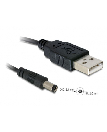 ''KABEL USB ZASILAJĄCY 5.4MM DO HUBA USB 1M DELOCK''