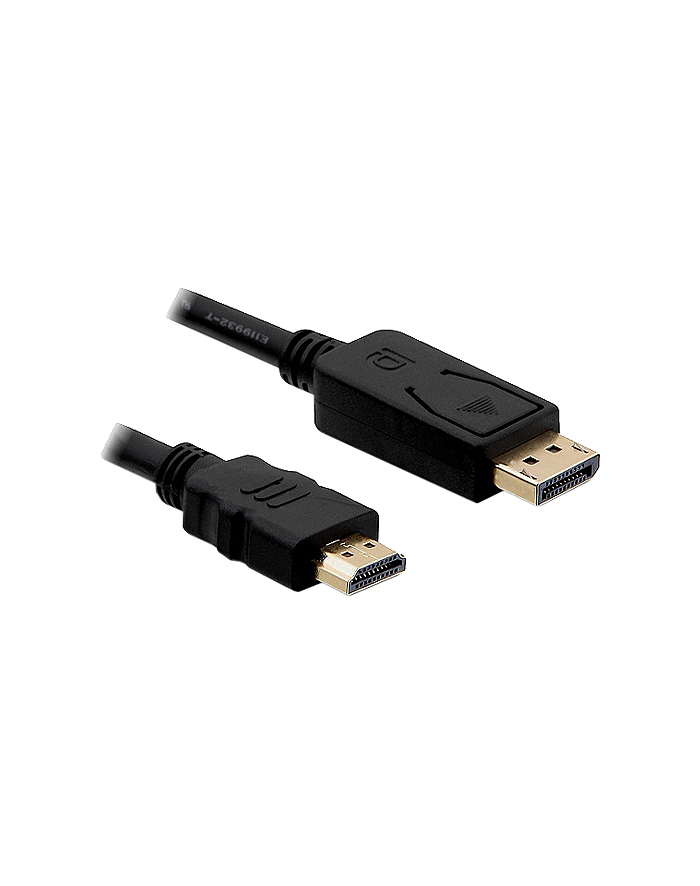 KABEL DISPLAYPORT M->HDMI M 2M GOLD DELOCK główny