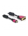 KABEL HDMI(M)->DVI-D(M)(18+1) 2M SINGLE LINK POZŁACANE STYKI DELOCK - nr 13