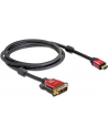 KABEL HDMI(M)->DVI-D(M)(18+1) 2M SINGLE LINK POZŁACANE STYKI DELOCK - nr 14