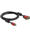 KABEL HDMI(M)->DVI-D(M)(18+1) 2M SINGLE LINK POZŁACANE STYKI DELOCK - nr 20