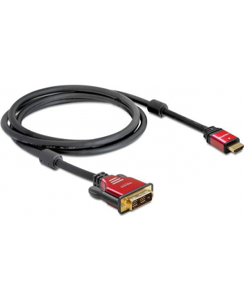 KABEL HDMI(M)->DVI-D(M)(18+1) 2M SINGLE LINK POZŁACANE STYKI DELOCK