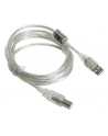 KABEL USB AM-BM 2.0 + FERRYT 2M PRZEZROCZYSTY - nr 3