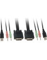 PRZEŁĄCZNIK KVM 2/1 DVI AUTO COMPACT+ KABLE LEVELONE (KVM-0260) - nr 31