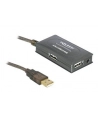 ''KABEL USB AM-BM 2.0 10M AKTYWNY + HUB 4 PORT BLACK DELOCK'' - nr 21