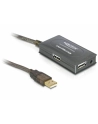 ''KABEL USB AM-BM 2.0 10M AKTYWNY + HUB 4 PORT BLACK DELOCK'' - nr 4