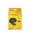''KABEL USB AM-BM 2.0 10M AKTYWNY + HUB 4 PORT BLACK DELOCK'' - nr 7