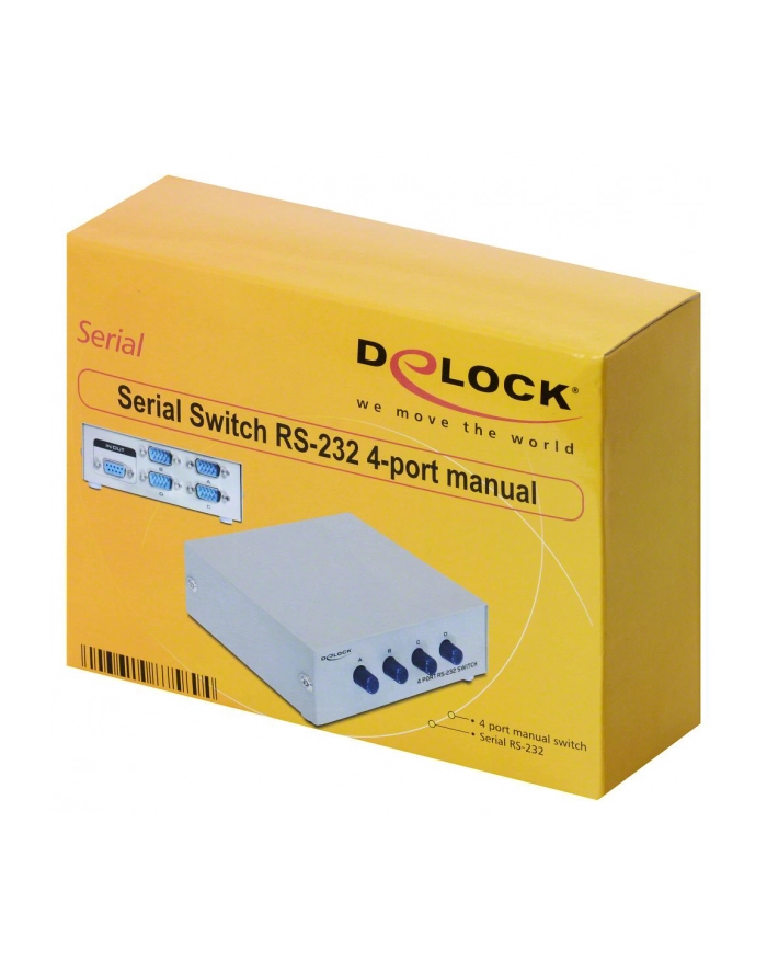 PRZEŁĄCZNIK SPLITTER RS232 4 PORTY DELOCK główny