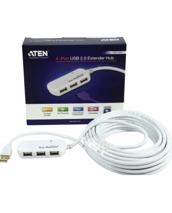 USB 2.0  4-Port  Hub with Extension Cable 12m