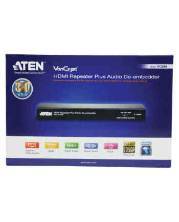 HDMI REPEATER PLUS AUDIO DE-EMBEDDER