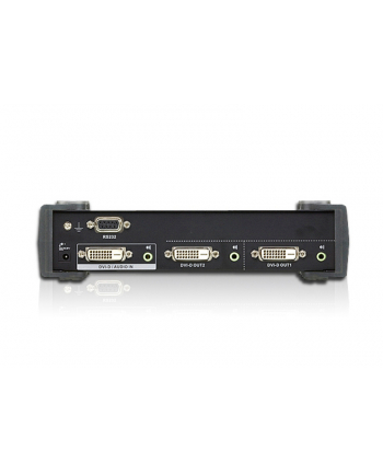 2 PORT DVI Dual Link Splitter W/Audio W/ EU ADP