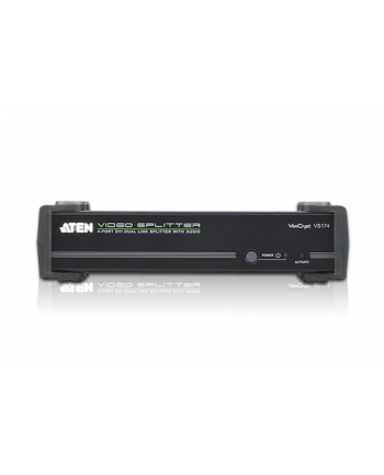 4 PORT DVI Dual Link Splitter W/Audio W/ EU ADP