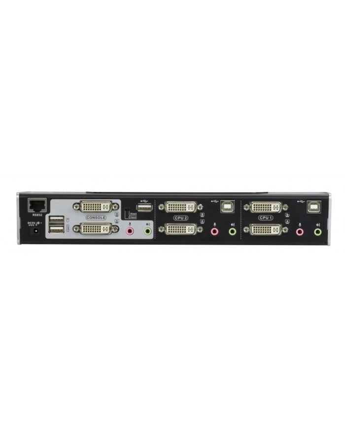 2-PORT USB 2.0 DVI DUAL VIEW KVMP SWITCH W/1.8M W/EU ADP główny