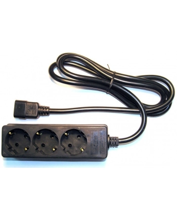 PDU 10A 1xIEC - 3x SCHUKO nr 2