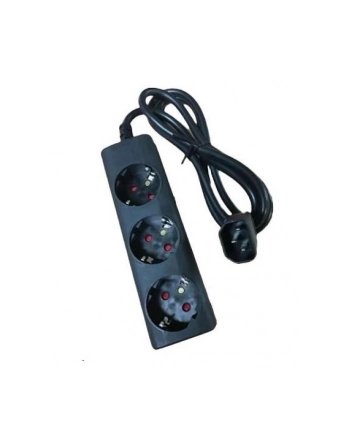 PDU 10A 1xIEC - 3x SCHUKO nr 1