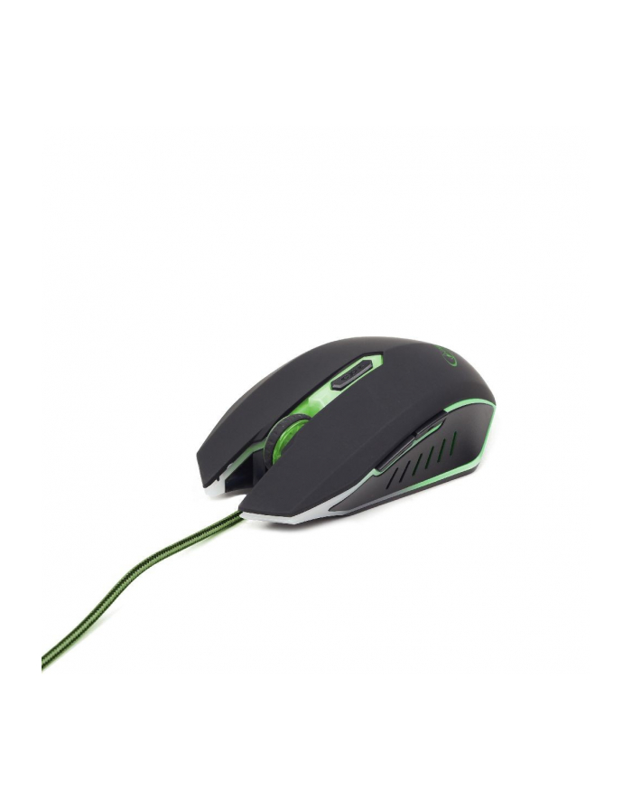  MYSZ GEMBIRD OPTYCZNA GAMING 2400DPI 6-BUTTON GREEN główny