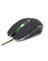  MYSZ GEMBIRD OPTYCZNA GAMING 2400DPI 6-BUTTON GREEN - nr 16