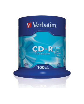 VERBATIM CD-R 700MB 52X EXTRA PROTECTION SP 100SZT