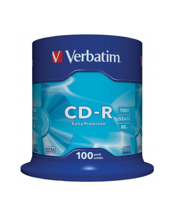 VERBATIM CD-R 700MB 52X EXTRA PROTECTION SP 100SZT