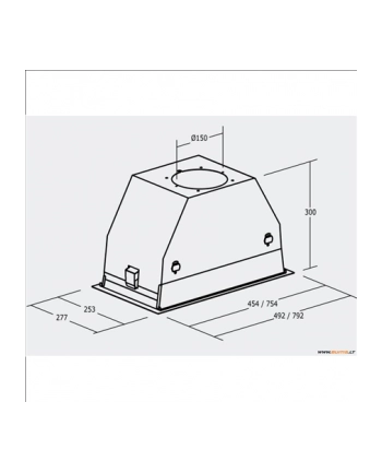 Cata GC DUAL WH 75 Integrated  Cooker Hood, White, 2 Motors x 240W, 1200 kub.m. ( IEC 820 kub.m/h), 3 Levels Touch Control, 2x50W Halogen Lamps, Adjustable Intensity,  48/55/63 dB(a),Outflow: 150/125 mm, Swing Panel Perimeter Extraction nr 2