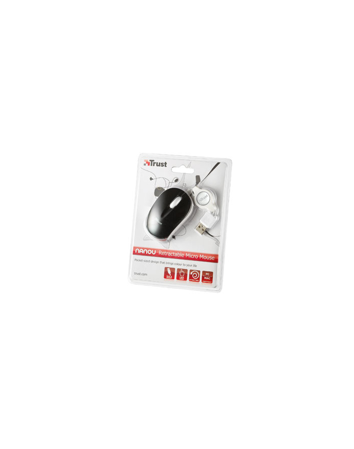 Nanou Retractable Micro Mouse - black główny