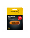 Intenso pamięć USB RAINBOW LINE ORANGE 64GB - nr 24