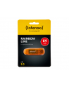 Intenso pamięć USB RAINBOW LINE ORANGE 64GB - nr 33