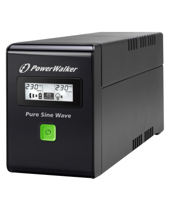 Power Walker UPS Line-Interactive 600VA 2x PL 230V, PURE SINE, RJ11/RJ45,USB,LCD