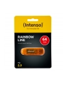 Intenso pamięć USB RAINBOW LINE ORANGE 64GB - nr 20