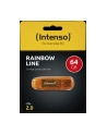Intenso pamięć USB RAINBOW LINE ORANGE 64GB - nr 58