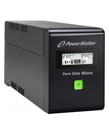Power Walker UPS Line-Interactive 800VA 2x PL 230V, PURE SINE, RJ11/RJ45,USB,LCD nr 2