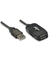 Manhattan Przedłużacz USB 2.0 aktywny A-A M/Ż 10m - nr 24