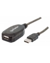 Manhattan Przedłużacz USB 2.0 aktywny A-A M/Ż 10m - nr 26