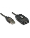 Manhattan Przedłużacz USB 2.0 aktywny A-A M/Ż 10m - nr 32