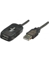 Manhattan Przedłużacz USB 2.0 aktywny A-A M/Ż 10m - nr 39