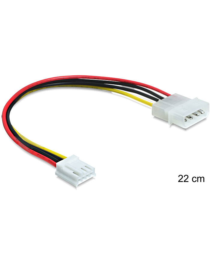 Delock kabel zasilający MOLEX (M) -> FDD 4 PIN, 22cm główny