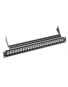 19'' modularny nie osadzony patch panel Solarix 24 portów czarny 1U - nr 2