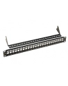 19'' modularny nie osadzony patch panel Solarix 24 portów czarny 1U - nr 6