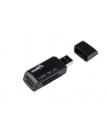 Natec Czytnik Kart MINI ANT 3 SDHC, MMC, M2, Micro SD, USB 2.0 Black - nr 22