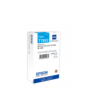 Tusz Epson cyan T7892 | 34 ml | WF-5110DW/WF-5190DW/WF-5620DWF/WF-5690DWF