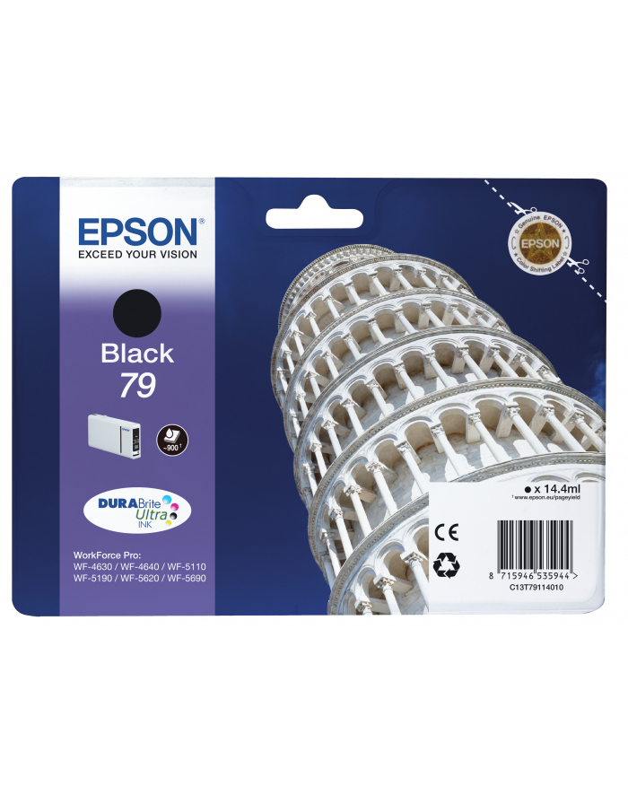 Tusz Epson Black T7911 | 14 ml | WF-5110DW/WF-5190DW/WF-5620DWF/WF-5690DWF główny