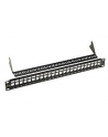 19'' modularny nie osadzony patch panel Solarix 24 portów czarny 1U - nr 2
