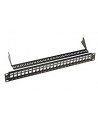 19'' modularny nie osadzony patch panel Solarix 24 portów czarny 1U - nr 3