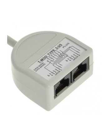 Splitter komputer/komputer 2 x RJ45