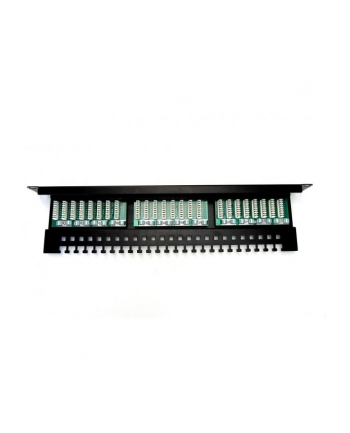 Patch panel Digitus 19'' 24-portowy UTP kat. 5E, z półką nr 2