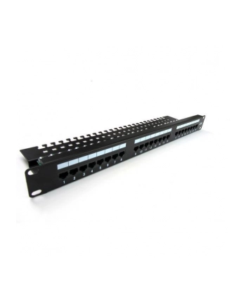 Patch panel Digitus 19'' 24-portowy UTP kat. 5E, z półką nr 1