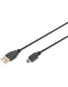 Assmann Kabel połączeniowy USB2.0 Canon Typ USB A/miniUSB B(5pinów), M/M czarny 3.0m - nr 10
