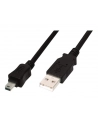 Assmann Kabel połączeniowy USB2.0 Canon Typ USB A/miniUSB B(5pinów), M/M czarny 3.0m - nr 14