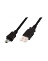 Assmann Kabel połączeniowy USB2.0 Canon Typ USB A/miniUSB B(5pinów), M/M czarny 3.0m - nr 8